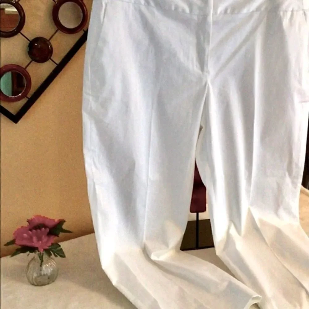 DAHLIA COLLECTION CLASSIC PANTALONI 14P -WHITE NWT